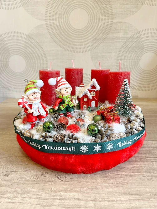 Manófalva adventi koszorú, 28 cm  Manófalva adventi koszorú, 28 cm