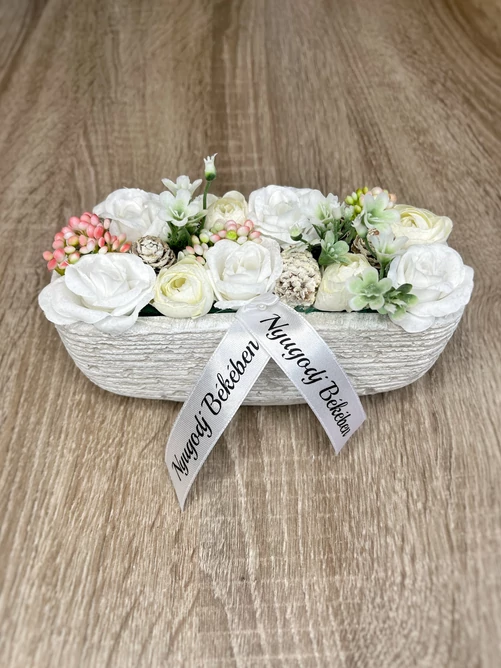 Kegyeleti dísz 7, 17x8 cm