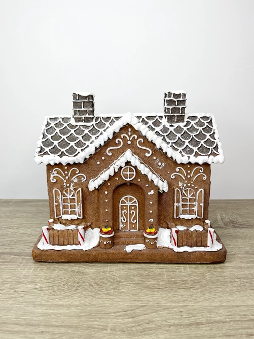 Mézeskalács házikó LED világítással 25x14,5x21,5 cm Mézeskalács házikó LED világítással 25x14,5x21,5 cm