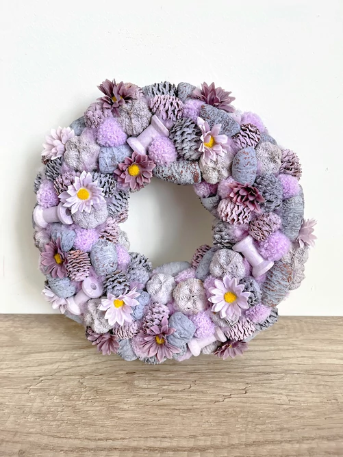 Lila kopogtató, 24 cm