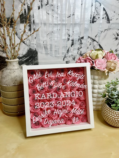 Örök rózsabox rózsaszín  