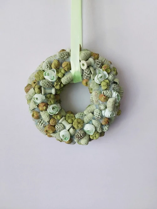 Pasztell zöld kopogtató 24 cm