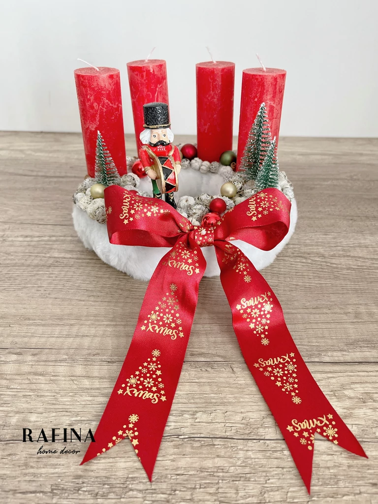 Diótörős adventi koszorú